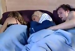 Mom Sleeps And Boyfriend Play Whit His Daughter